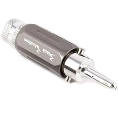 Разъем акустический Black Rhodium Banana plug Rhodium plated 4 mm white